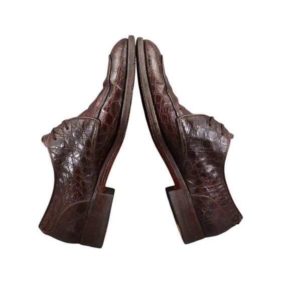 Kow Hoo Shoes Mens 45 Oxfords Exotic Leather Classic Goodyear Welt Handcrafted main image 8